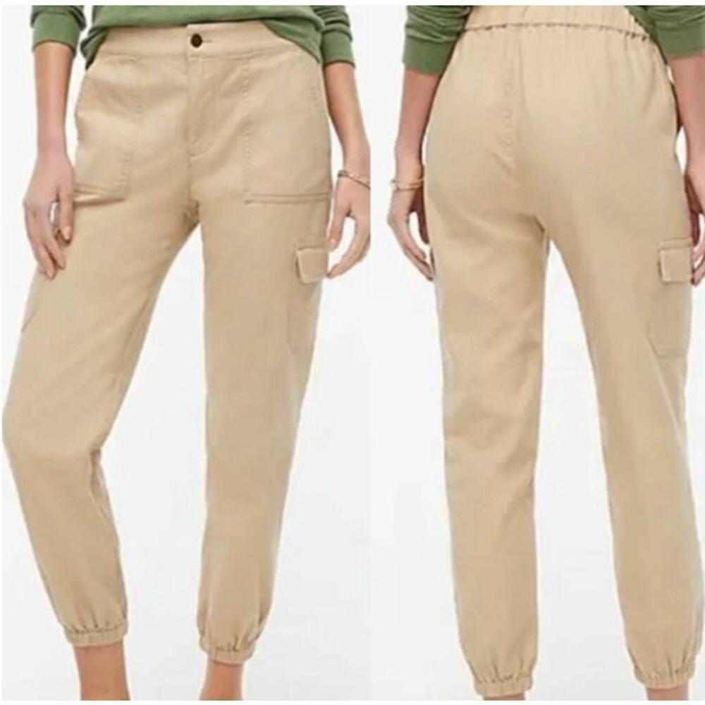J Crew Utility Jogger Pant Light Khaki Women's 10P